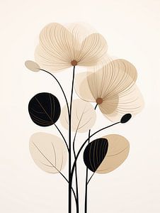 Blumen beige