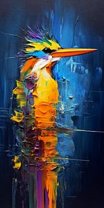 Eisvogel-Malerei von Preet Lambon