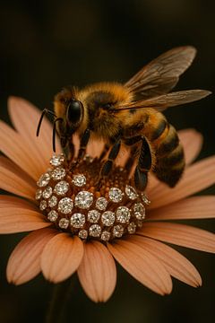 Zeldzaam Zoet – bij op bloem van diamanten van But First Framing
