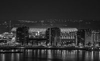 Feijenoord Stadion "De Kuip" Luchtfoto in Rotterdam van MS Fotografie | Marc van der Stelt thumbnail
