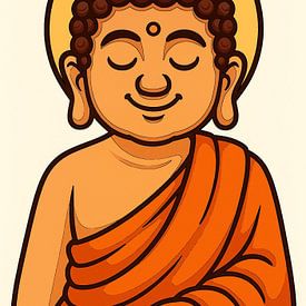 Innerer Frieden Buddha in der Meditation von Jose Lok