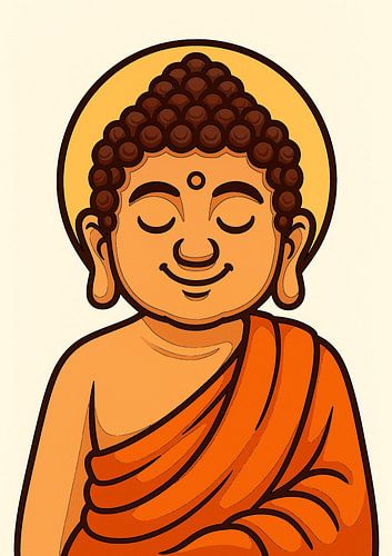 Inner peace Buddha in meditation