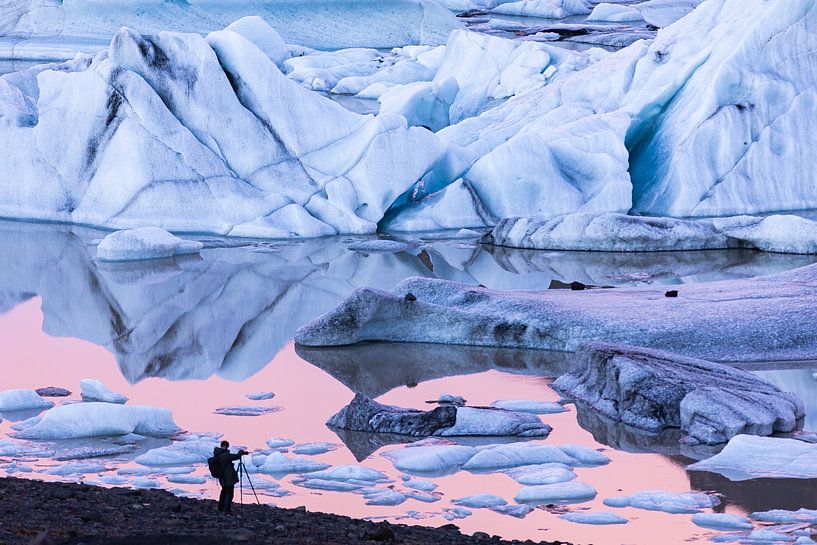 Gletschersee Skaftafellsjökull von Jan Huijbers