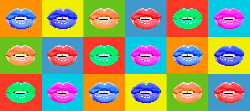 Lippen popart von Vitor Costa