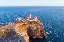 Aerial view of lighthouse Cabo Vicente near Sagres in Portugal by Eye on You