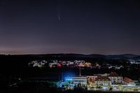 Zuzenhausen at night (with comet)