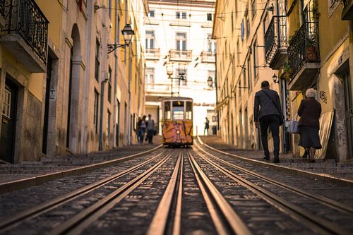 Tram in Lissabon