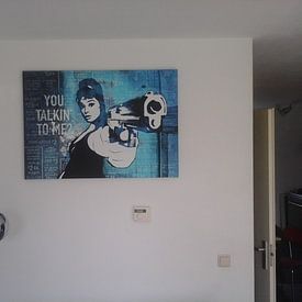 Customer photo: You Talkin' To Me? by Feike Kloostra, on canvas