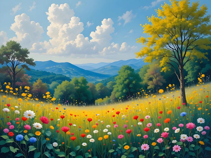 Meadow in the countryside by HorizonArtistry