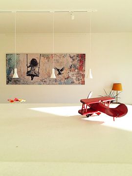 Klantfoto: Vrijheid en Vogel van Blikvanger Schilderijen