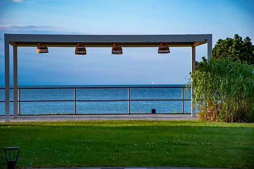 Beach pavilion overlooking the Baltic Sea in Kühlungsborn