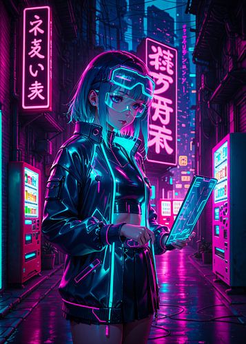 Cyberpunk Style Anime Girl Japan
