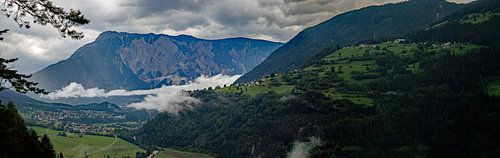 Panorama Oetztal en Autriche.