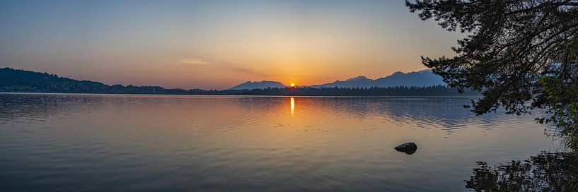 Sunrise at the Hopfensee by Walter G. Allgöwer