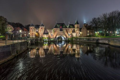 Amersfoort de Koppelpoort in de mist