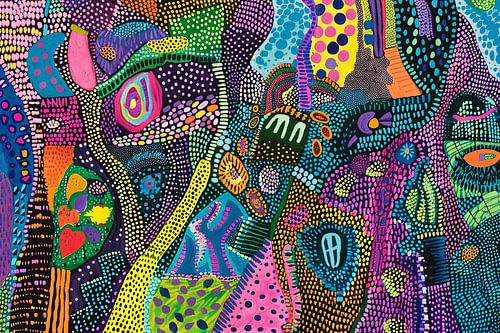 digitaal abstract schilderij