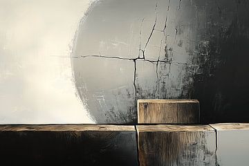 Abstract hout van Ton Kuijpers