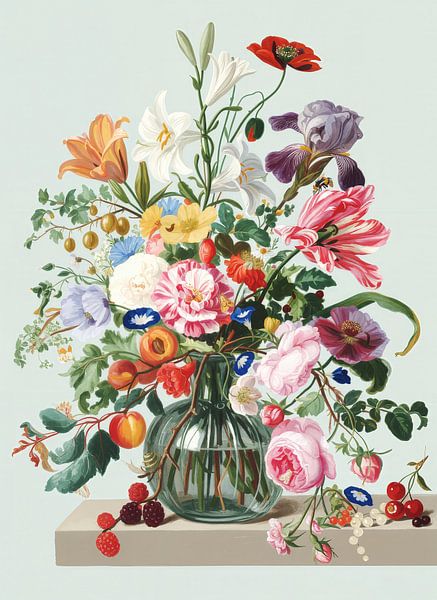 Vase mit Blumen im modernen Look von Studio BB