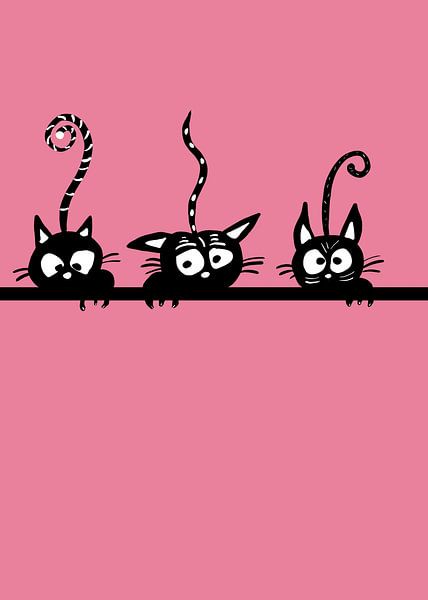 The three cats by Hilde Remerie Photography and digital art