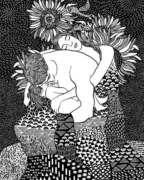 Family Embrace by Cats & Dotz