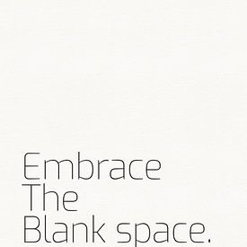 Embrace the blank space by Hilde Remerie Photography and digital art