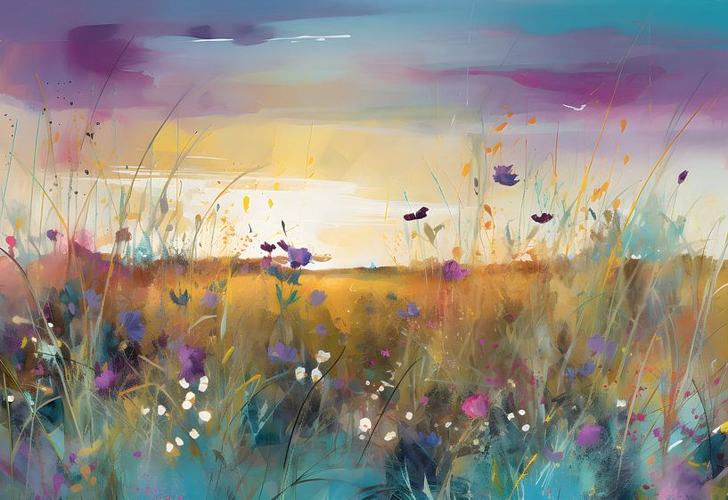 Flowers in morning glory by Artsy