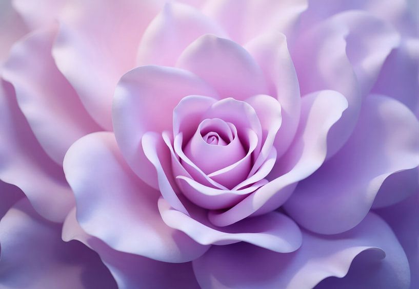 Close-up Photograph of an Artificial Lavender Rose by Markus Gann