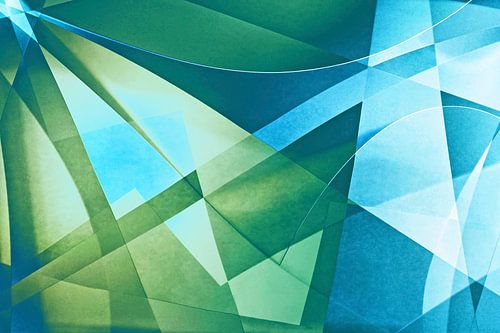 blue and green lights