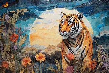 Tigre majestueux sur De Mooiste Kunst