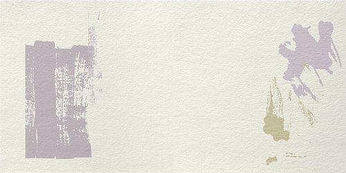 Abstracte minimalistische kunst in Wild Wonder Flexa kleuren in wit, roze en goud