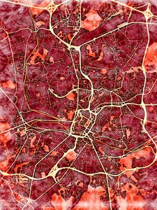 Karte von Charleroi im stil 'Amber Autumn'