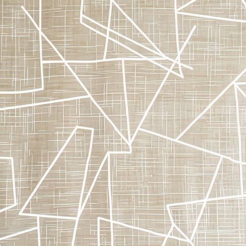 Moderne abstrakte Linienkunst auf Leinenstoff