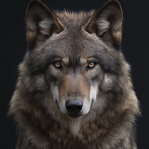 Porträt eines Wolfes