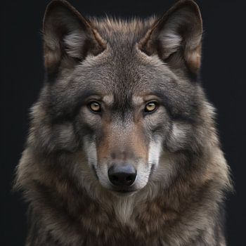 Portrait d'un loup