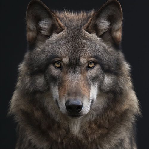 Portret van een wolf