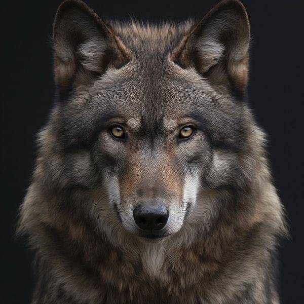 Porträt eines Wolfes von Bert Nijholt