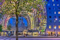 Markthal bei Nacht von Frans Blok - Fotos, Kunst und weitere Wanddekoration Miniaturansicht