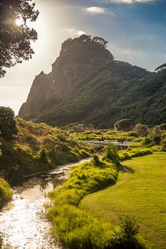 River to Karekare Beach by WvH