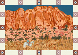 Desert-Cowboy-Gebirge von Sophia Holgate