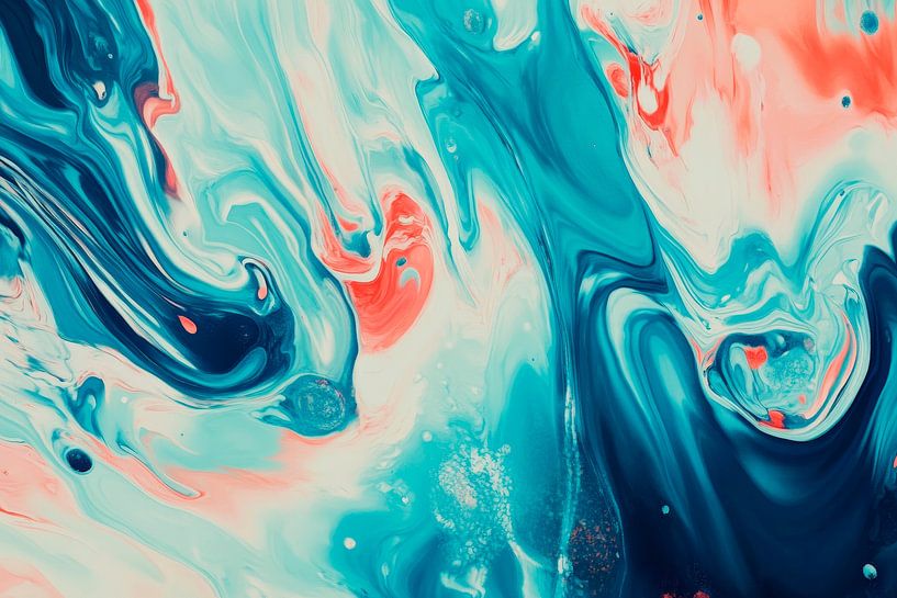 Colourful abstract expressions of colour by Poster Art Shop