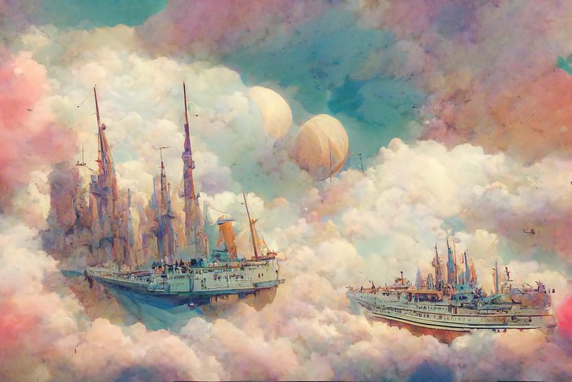 Buitenaardse fantasie, psychedelische dromen en vliegend tuig van Jef Peeters