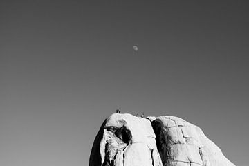 Moon On The Rock - Minimalistic Landscape Photography