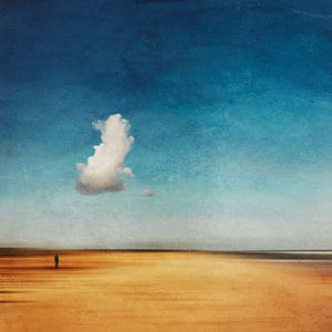 Mijn wolk - Abstract strandlandschap van Dirk Wüstenhagen
