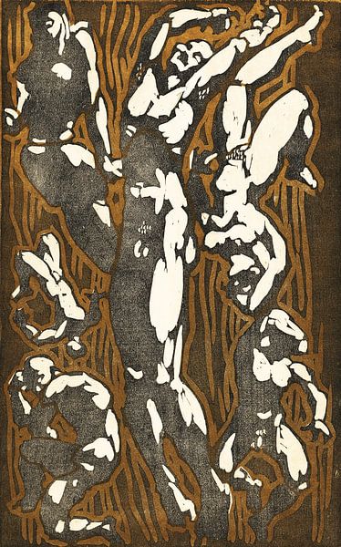 Nackte Figuren in verschiedenen Posen, Reijer Stolk (1906-1945) von Atelier Liesjes