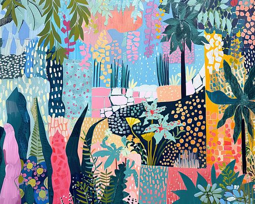 Landschap schilderij