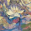 Water lilies in pastel colours by Nop Briex