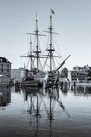 Schiff Amsterdam au musée maritime d'Amsterdam - N&B sur Werner Dieterich