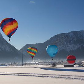 Luchtballonnen tijdens de Inzeller-Ballonwoche van tiny brok