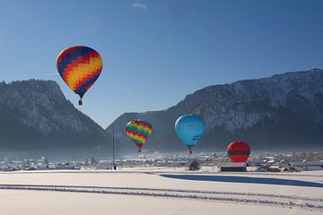 Luchtballonnen tijdens de Inzeller-Ballonwoche