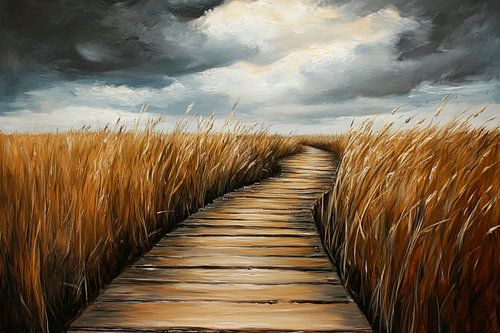 Chemin à travers le champ